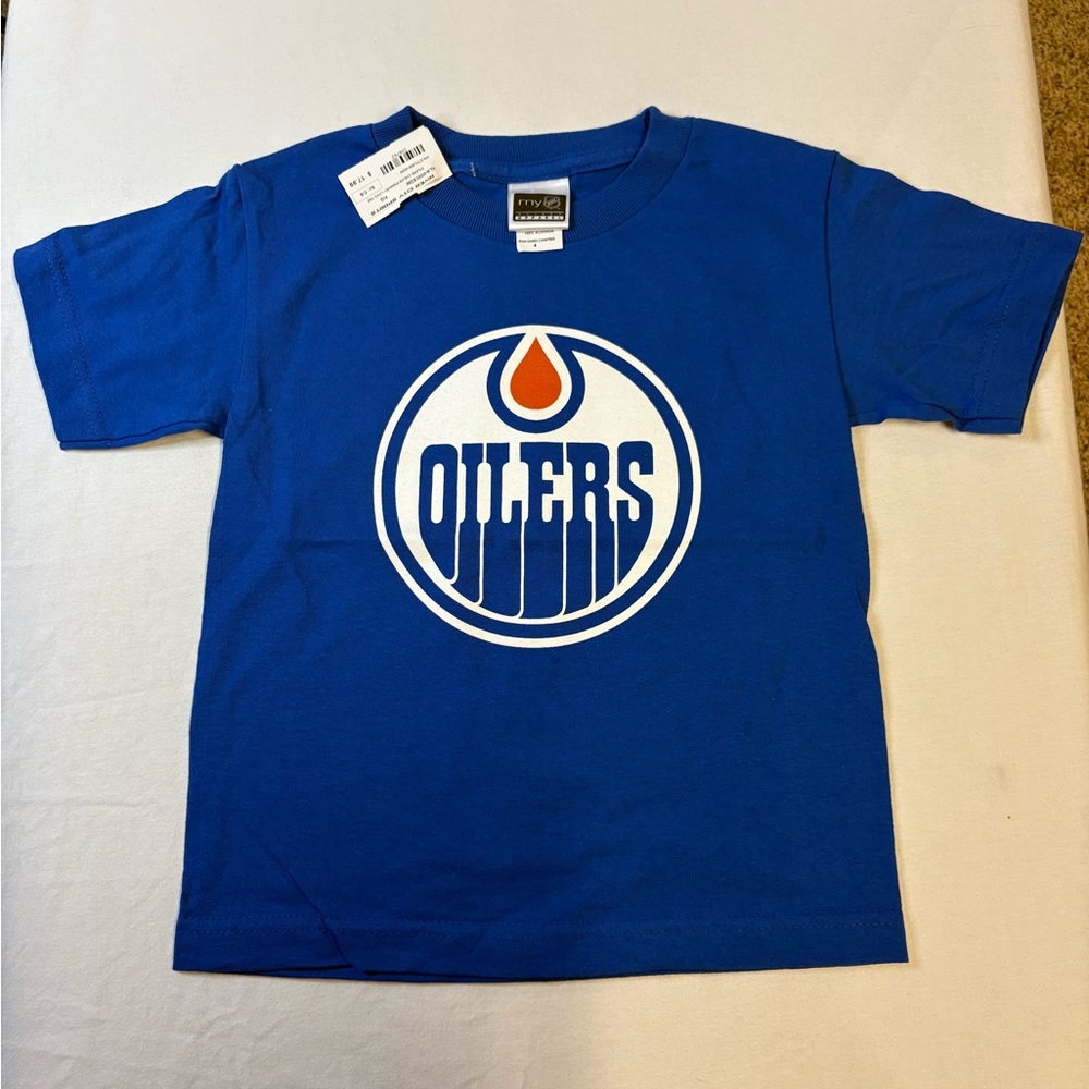 NHL Edmonton Oilers Kids Royal Blue Tee